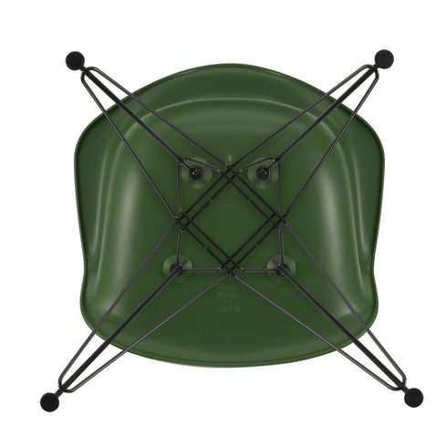 Cadeira de Braços em Plástico Eames DAR / Base Preta